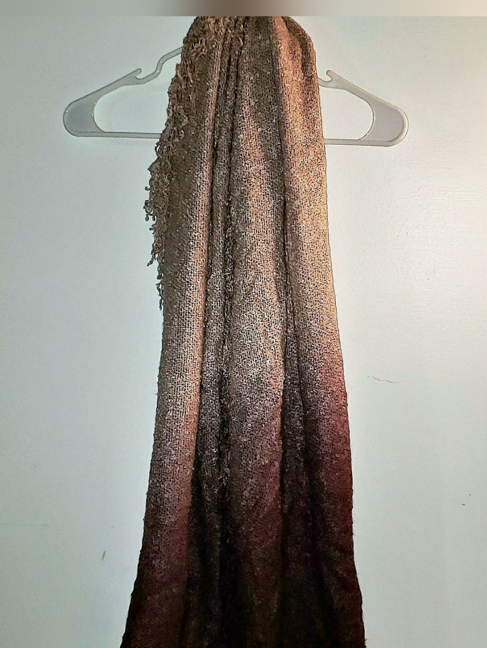 Rue21 Taupe to Plum Ombre Lightweight Wrap Scarf